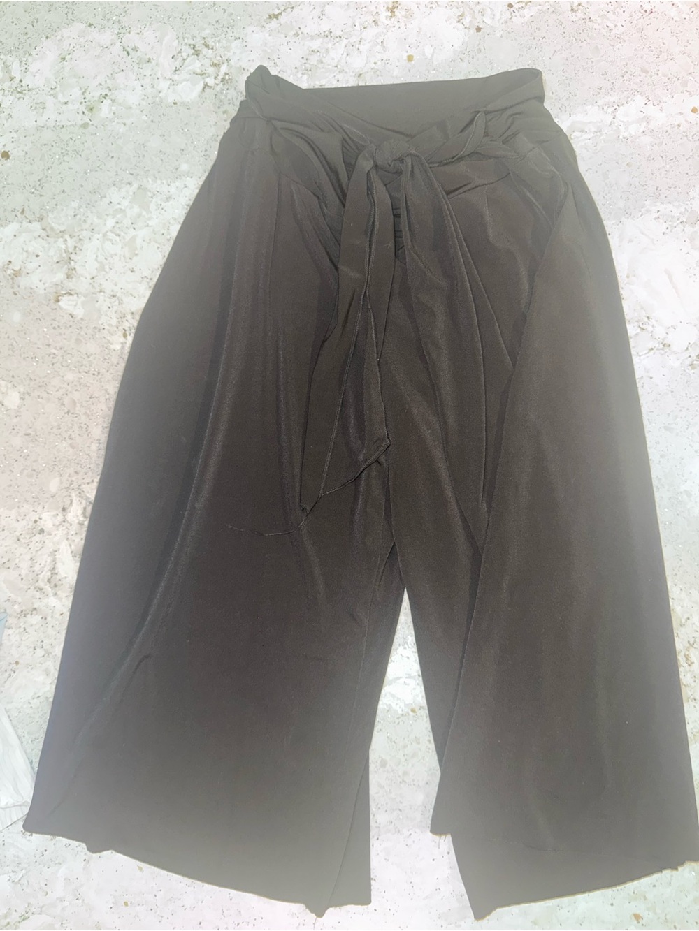 High-Waist Wide Leg Tie-Front Gauchos